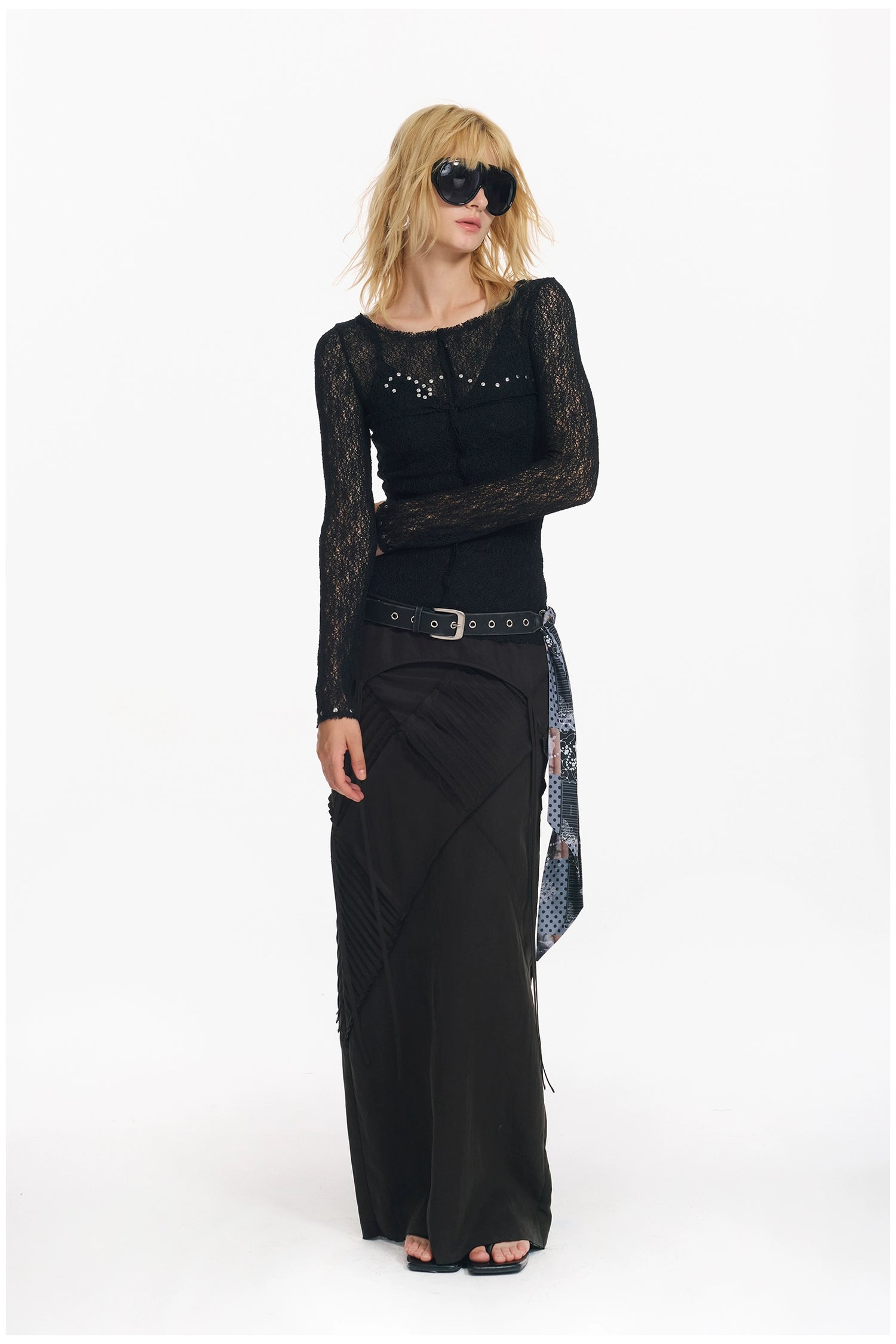 Sequin Punk Mesh Cardigan