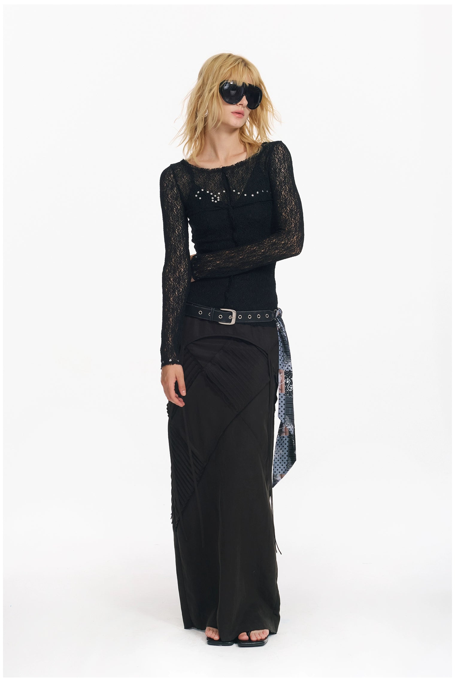 Sequin Punk Mesh Cardigan