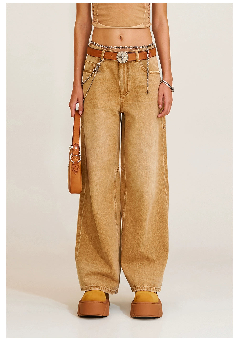 Origin of Wildness Wide-Leg Denim Pants