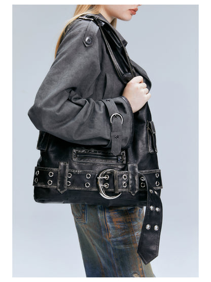 Functional Retro Shoulder Bag
