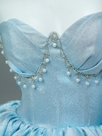 DXI Iridescent Cascade Couture Gown