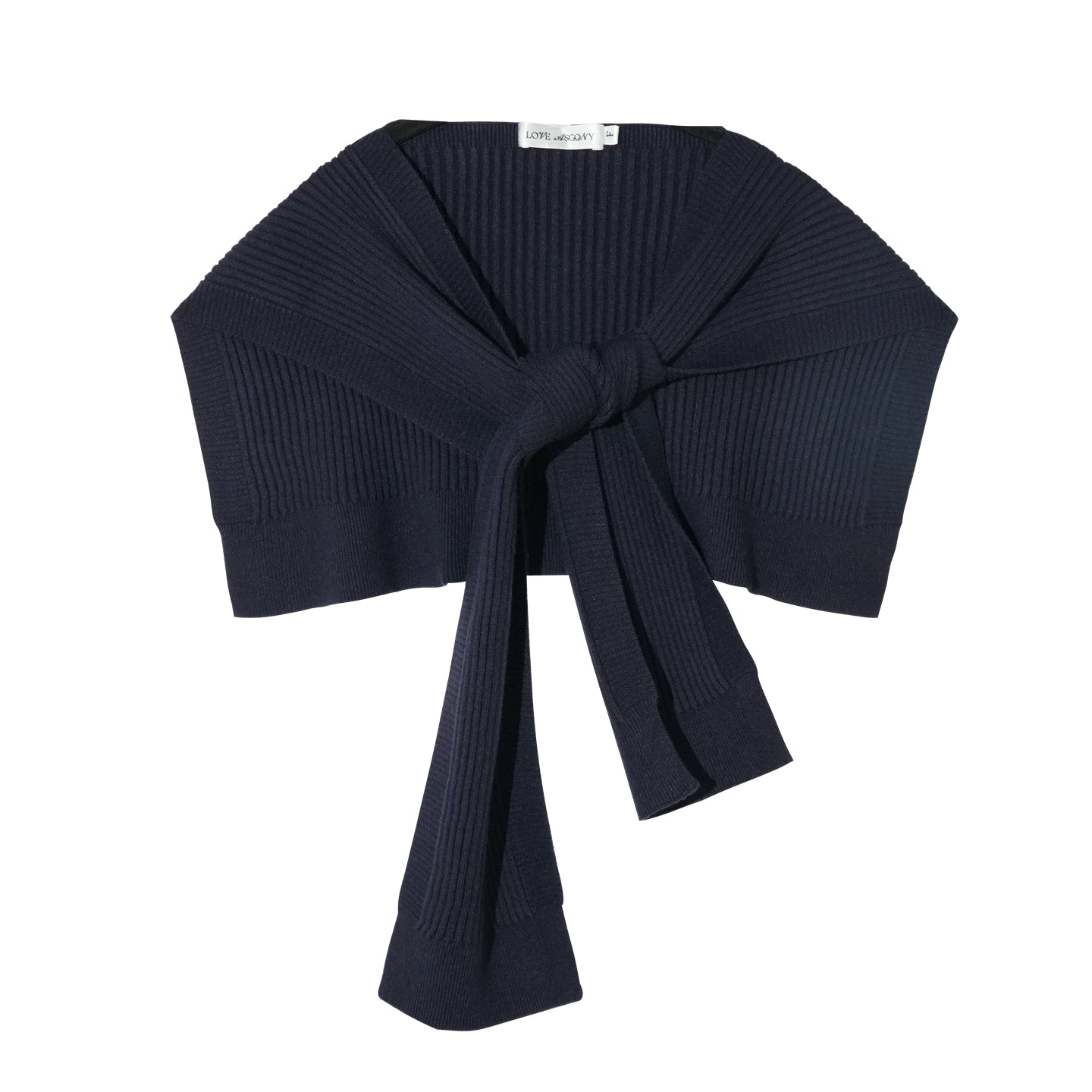 Shawl Fake Two-Piece Waist-Cinching A-Line Dress
