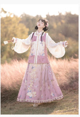 "芙蕖"Ming-Dynasty Hanfu Set - CHINASQUAD