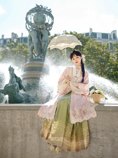 &quot;桃花扇语&quot; Modern-Style Hanfu Set