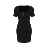 Ribbed Knit Dress - CHINASQUAD