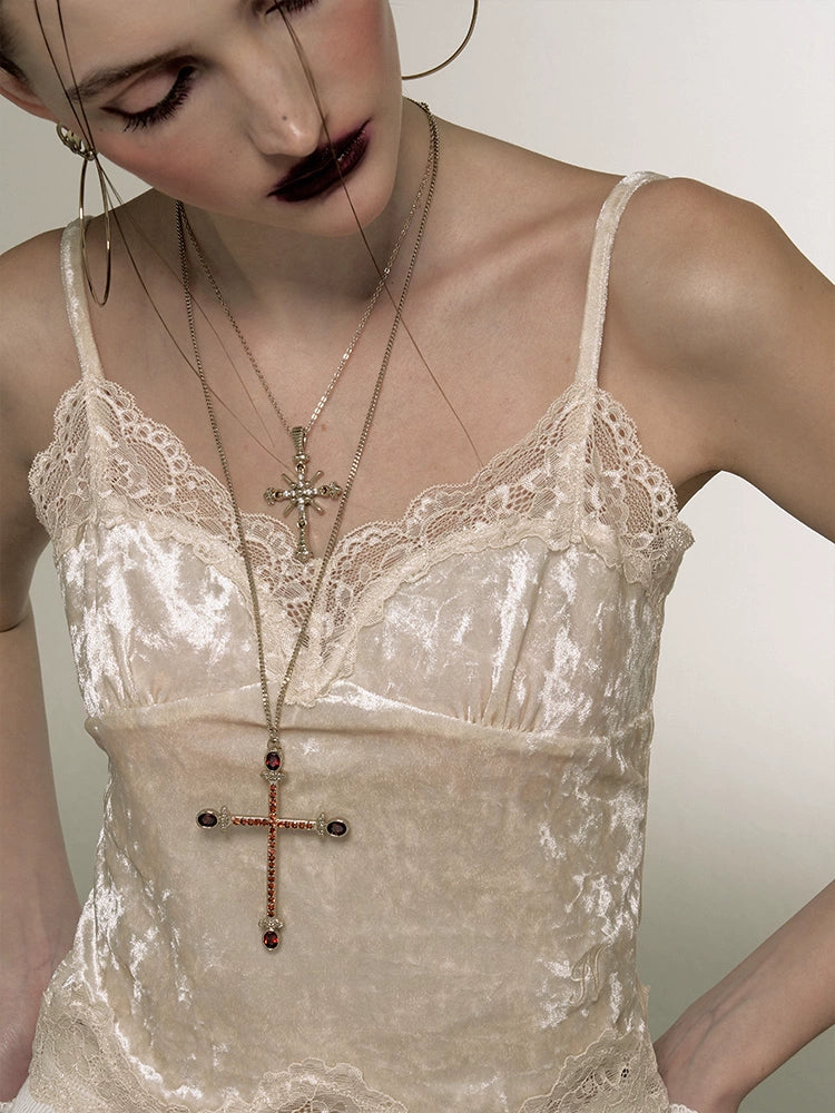 Retro Cross Long Sweater Chain - CHINASQUAD