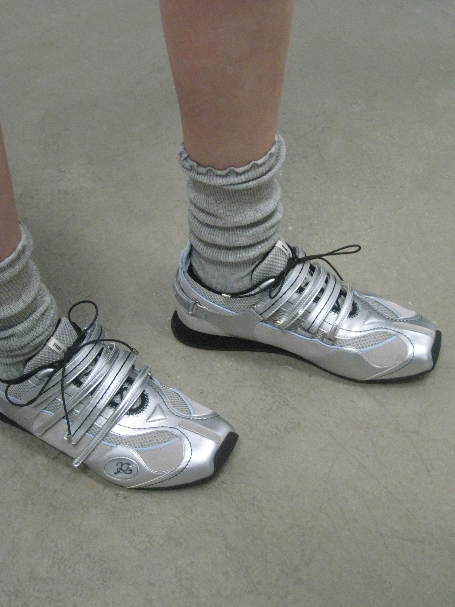 Sprint Novel Collaboration Leather Racing Sneakers