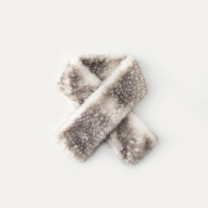 Fuzzy Bambi-Inspired Faux Fur Scarf