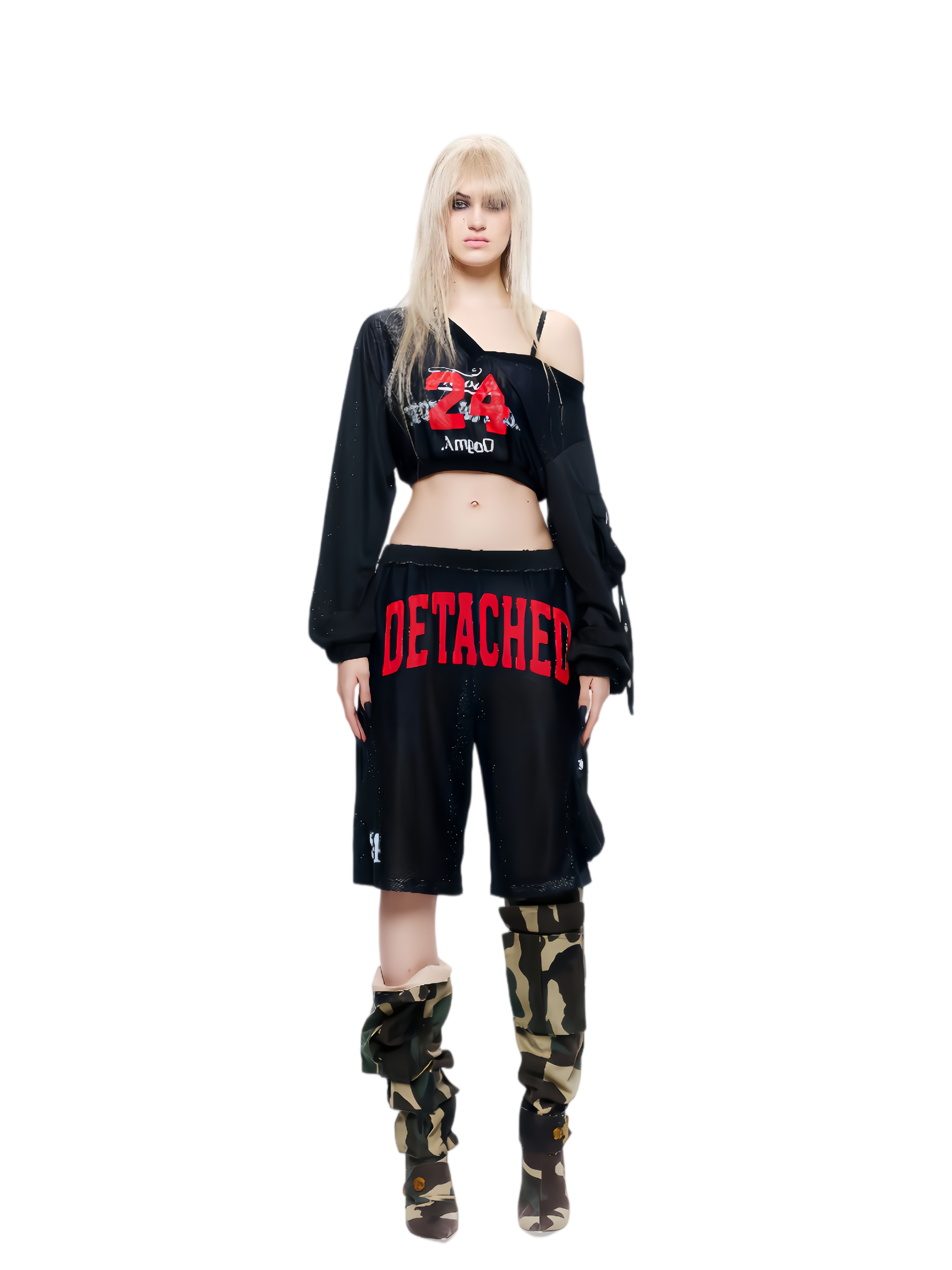 Convertible Asymmetric Two-Piece Set