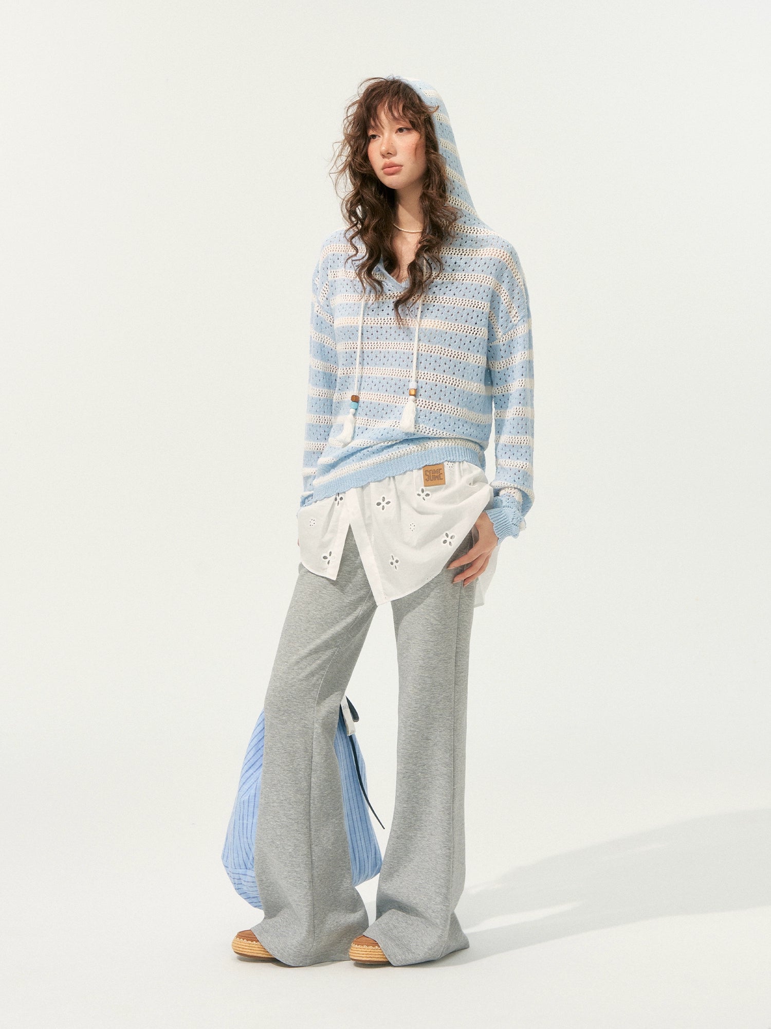 Nautical Loose Hollow Hoodie