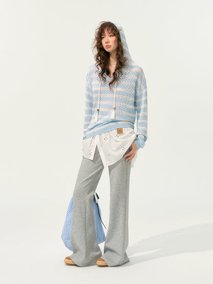 Nautical Loose Hollow Hoodie