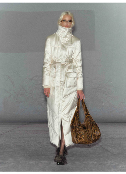 White Duck Down Puffer Coat