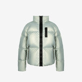 Silver Green Laser Down Jacket - CHINASQUAD