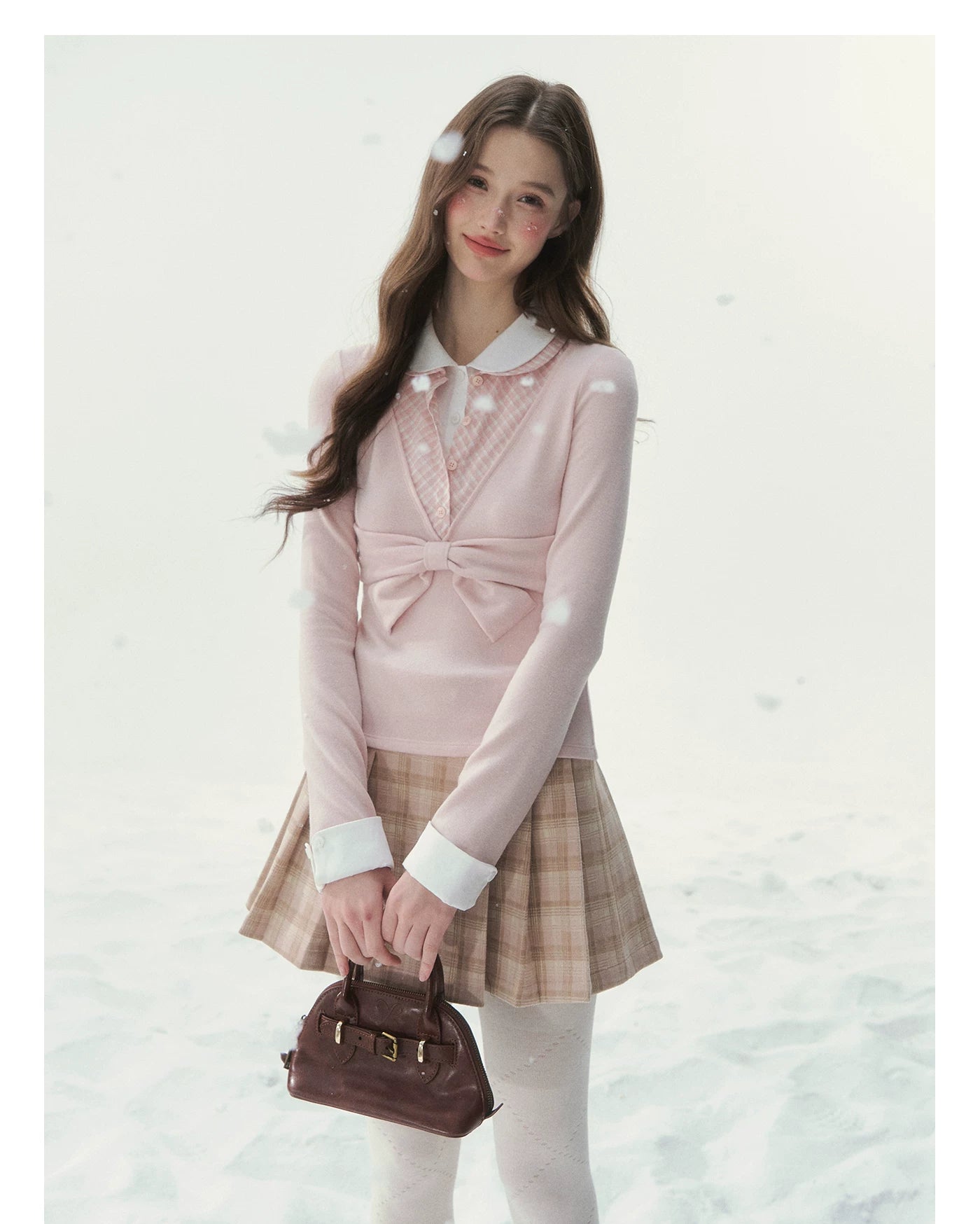 Vintage Peter Pan Collar Layered Blouse