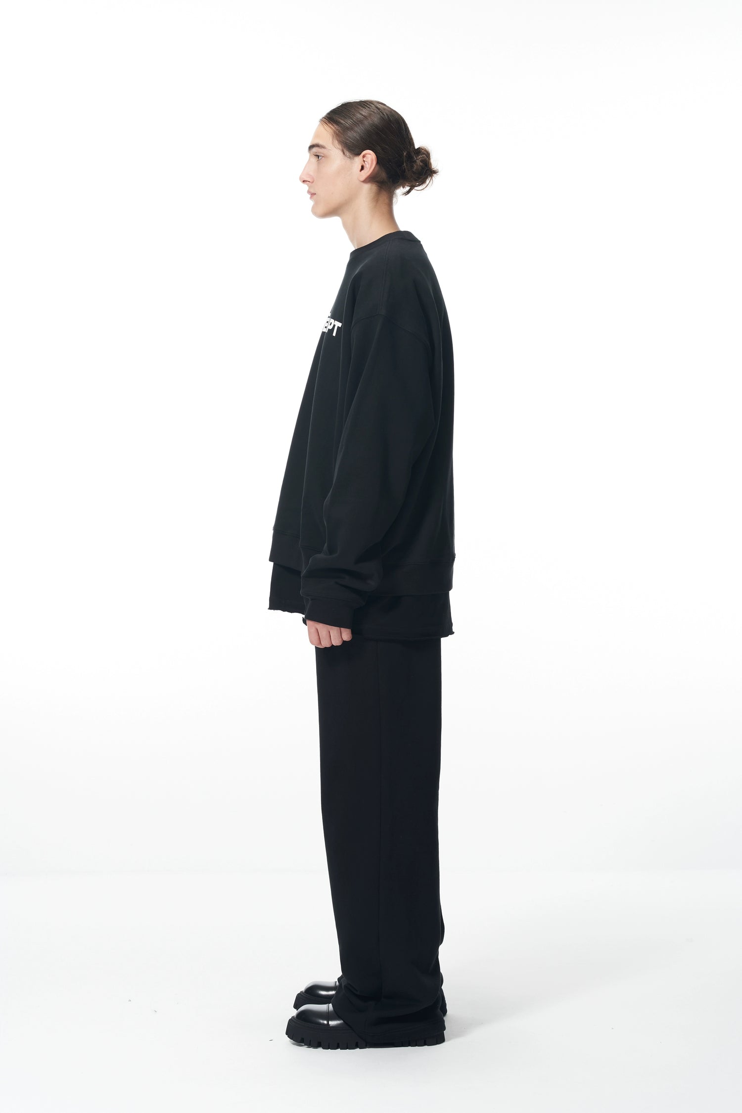 Essential Logo Sweatshirt &amp; Hoodie &amp; Sweatpants Set