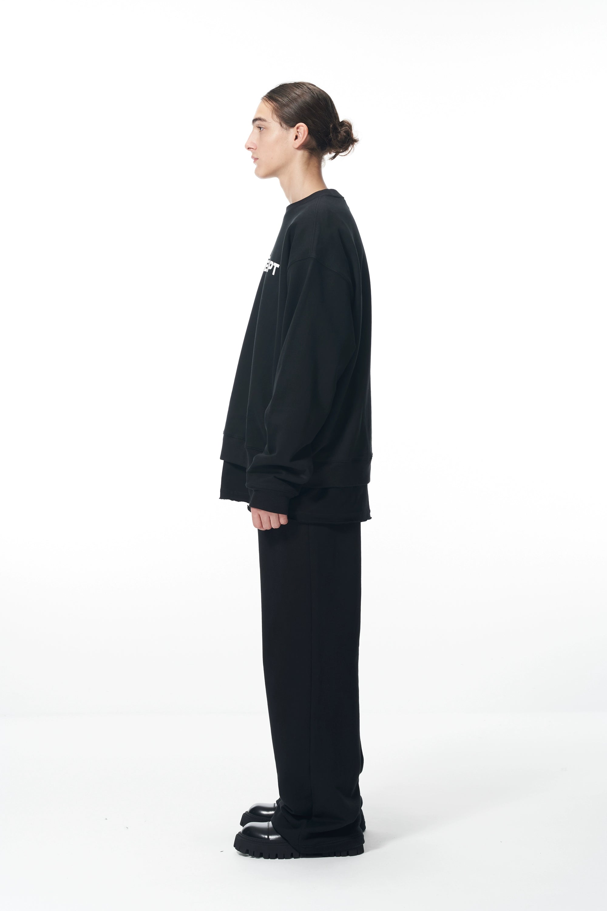 Essential Logo Sweatshirt &amp; Hoodie &amp; Sweatpants Set