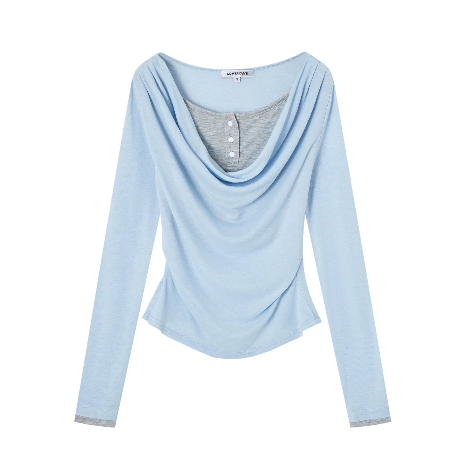 Waist-Cinching Long Sleeve T-Shirt