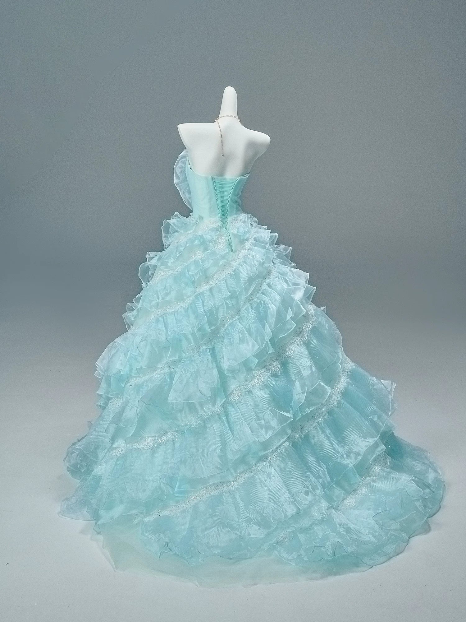 Ethereal “Spirit Princess” Cascading Tulle Couture Gown