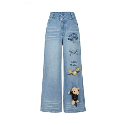 Quidditch Printed Straght-Leg Jeans