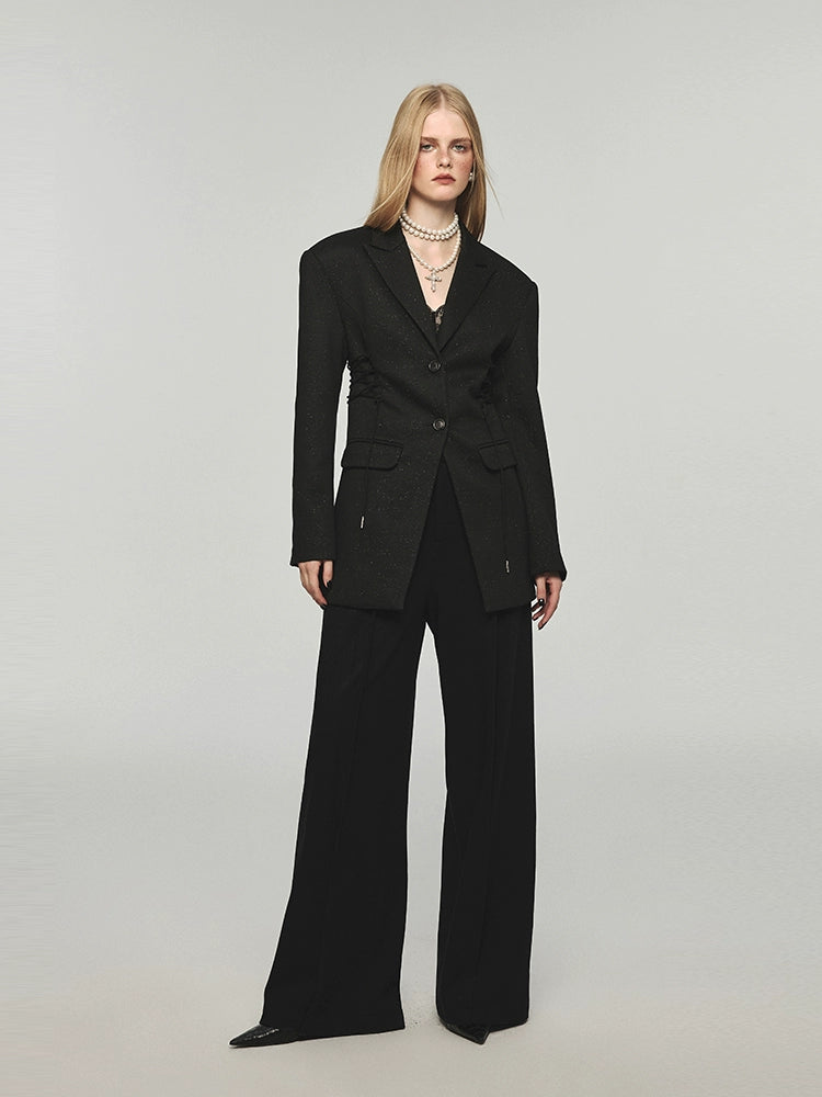 Black Loose-Fit Long Trousers - CHINASQUAD