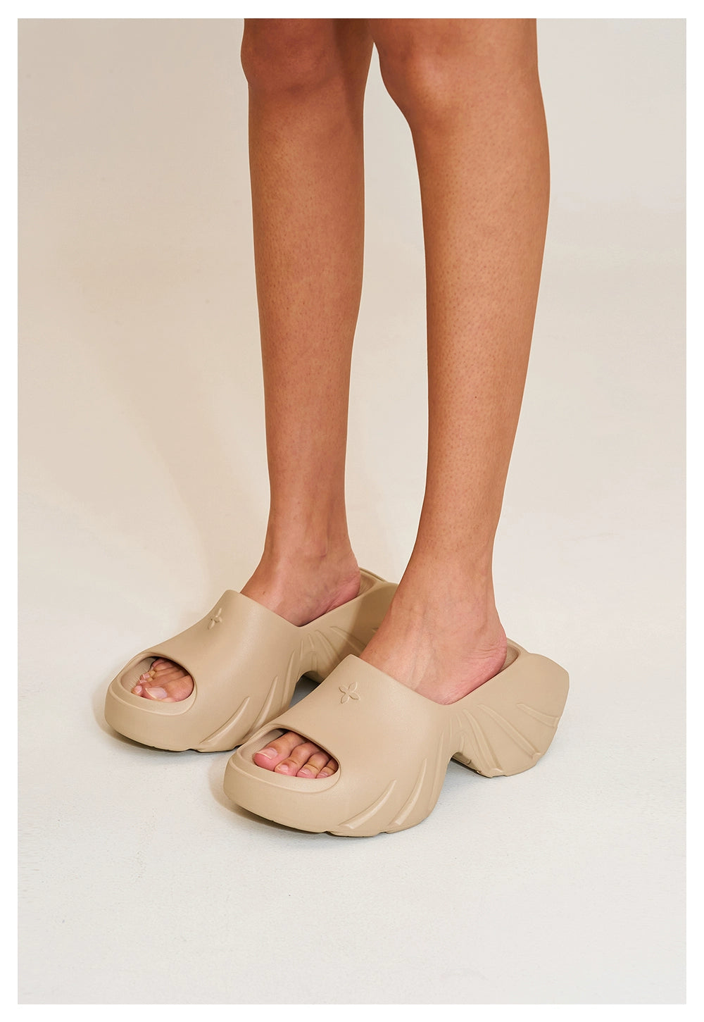 Phantom Future Sculpted Heel Mules Sandals