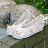 Tang Dynasty-style Ancient Chinese Embroidered Cloth Shoes - CHINASQUAD