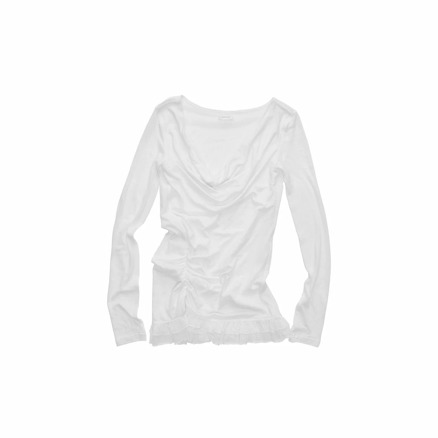 Mesh Double-Layer Ruched Base Layer