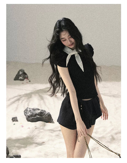 Layered Ruffle Mini Skirt