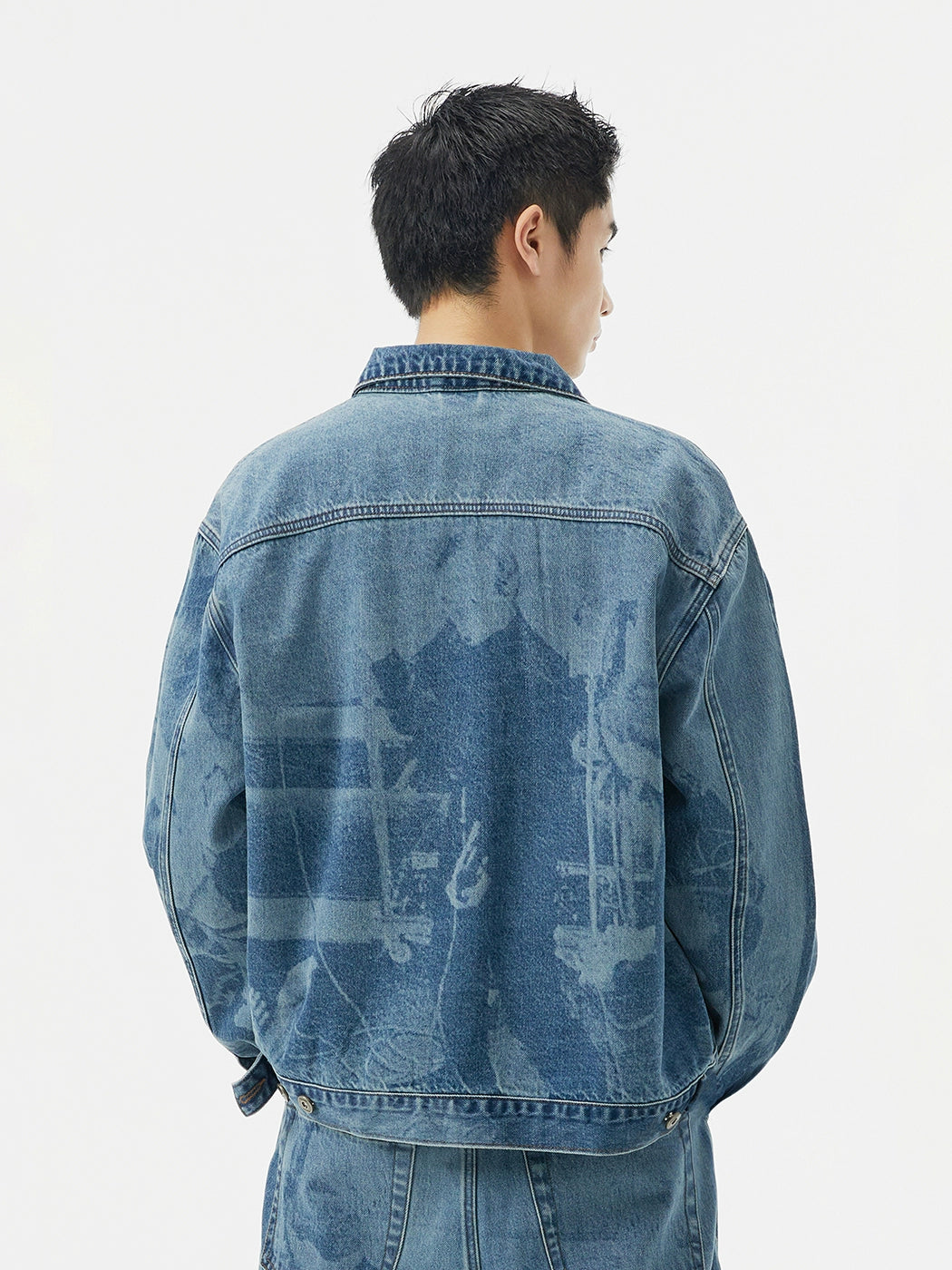 Kraftwerk Band Print Denim Jacket - CHINASQUAD