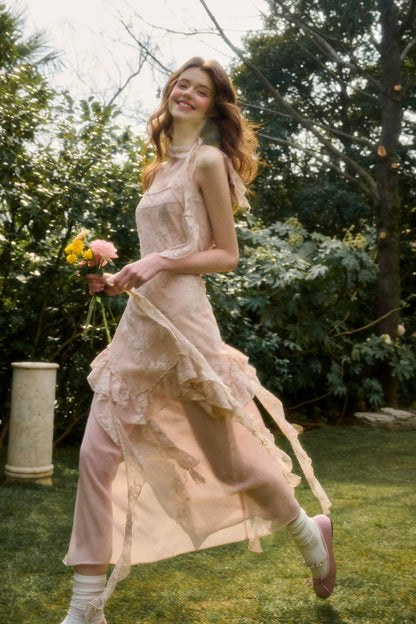 Pink Cloud Lace Fairy Dress