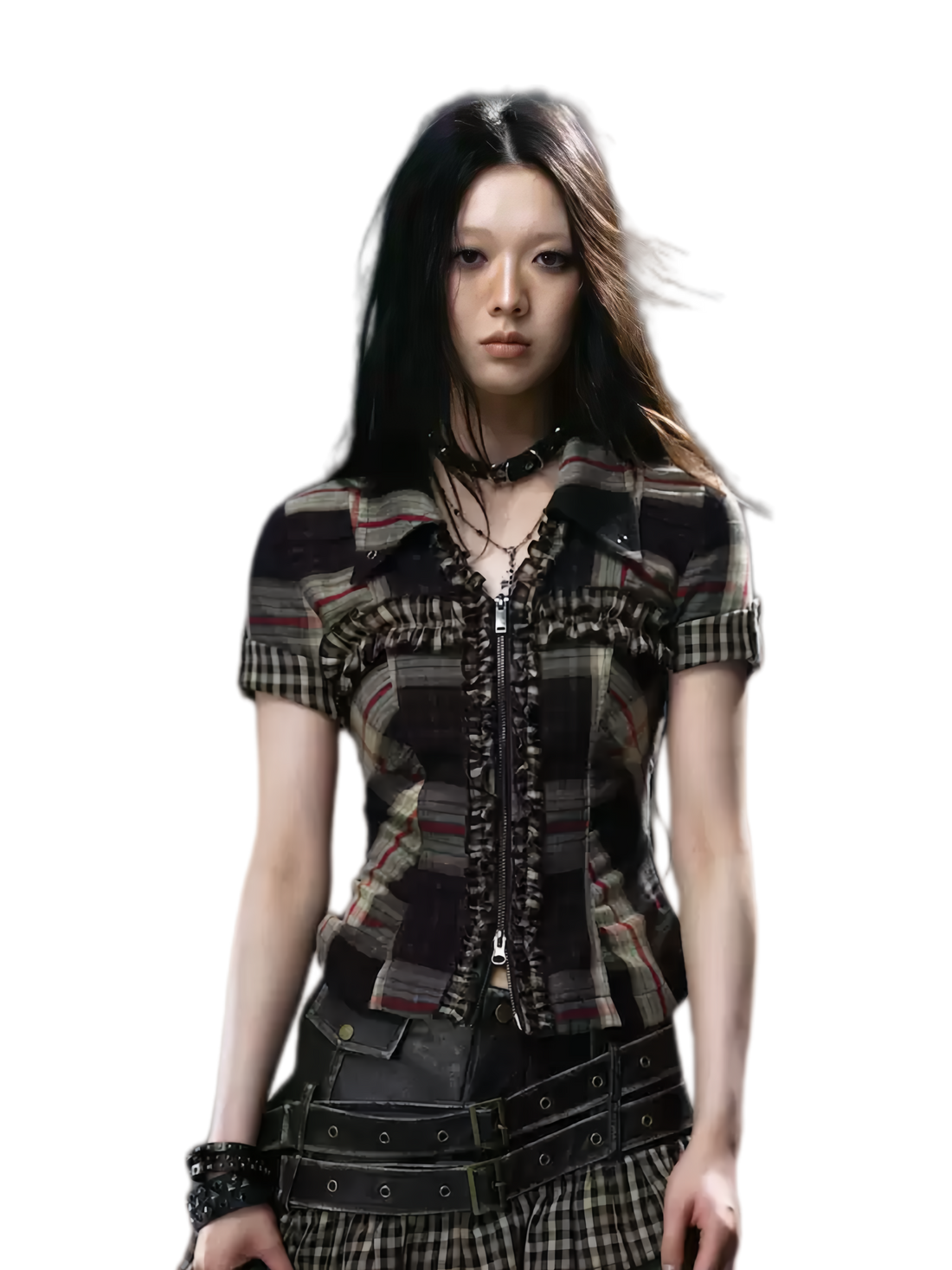 Cest Nous Studded Ruffle Short Shirt – Shirts