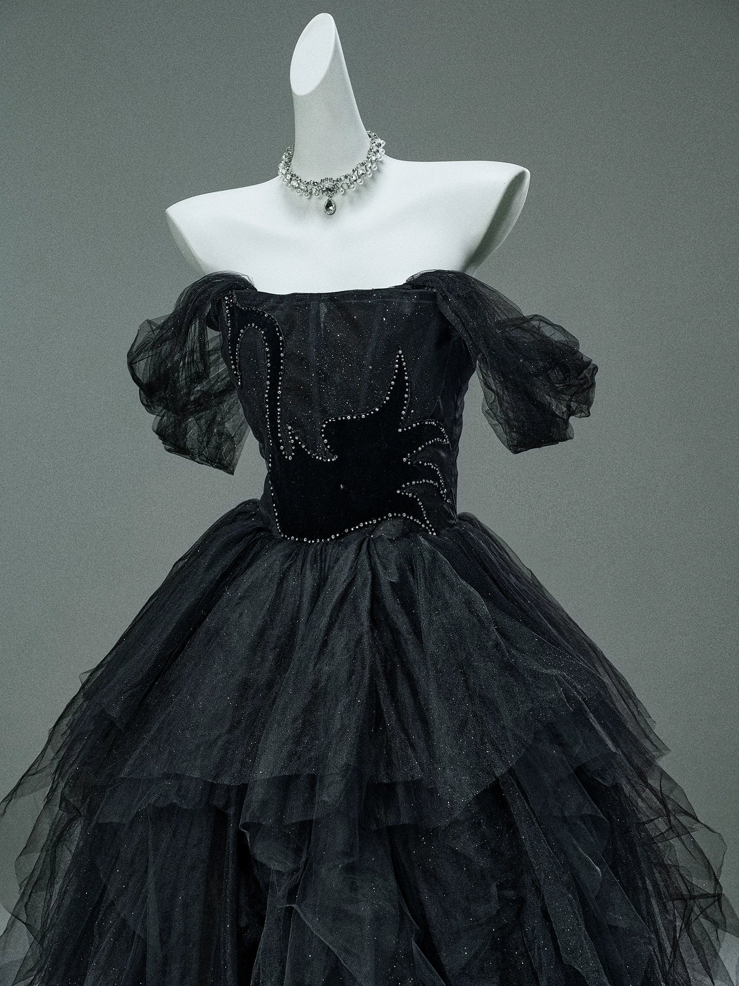 Black Swan Nocturne Tulle Couture Gown