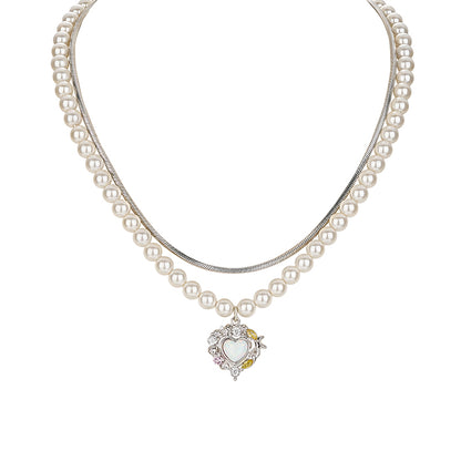 Seashell Opal Pearl Necklace - CHINASQUAD