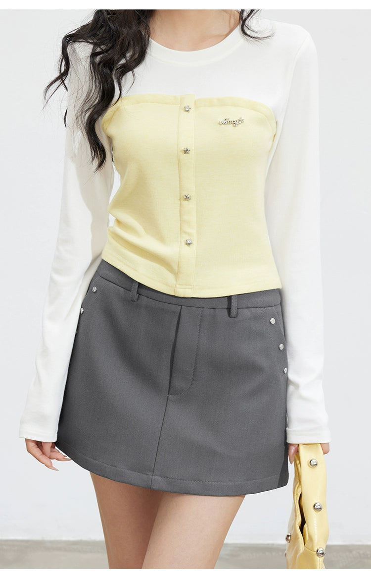 Contrast Patchwork T-Shirt