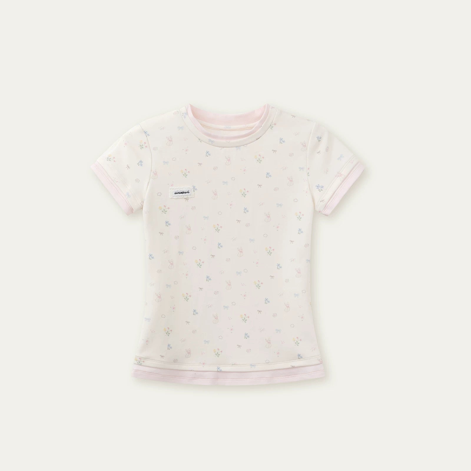 Oxygen Cotton Contrast Trim Slim Fit Tee