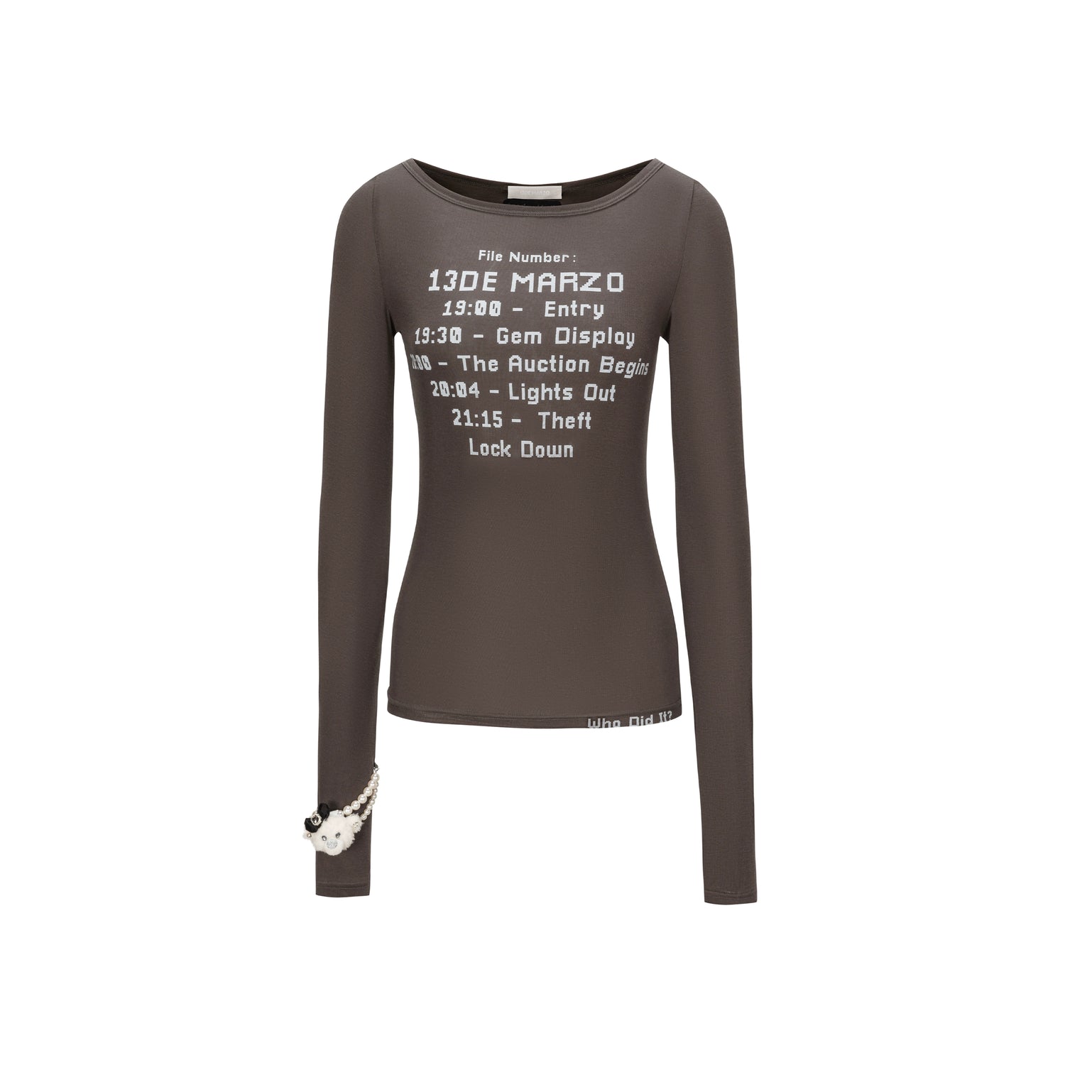 Timeline Fitted Long-Sleeve T-Shirt