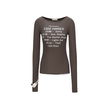 Timeline Fitted Long-Sleeve T-Shirt