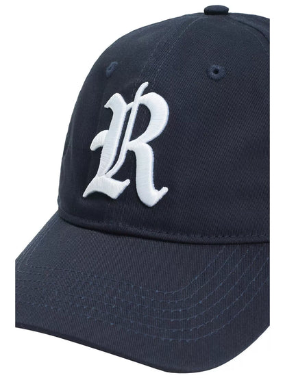 Retro R Embroidered Curved Brim Baseball Cap