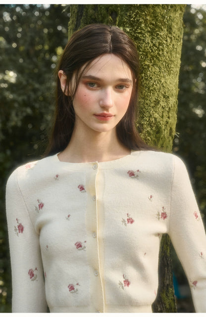 Cosagach Floral Knit Cardigan &amp; Bottoms Set