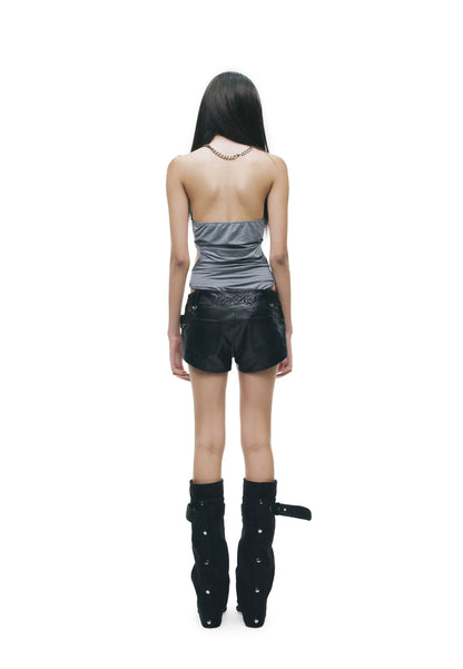 Y2K Convertible Halter Layered Two-Piece Top