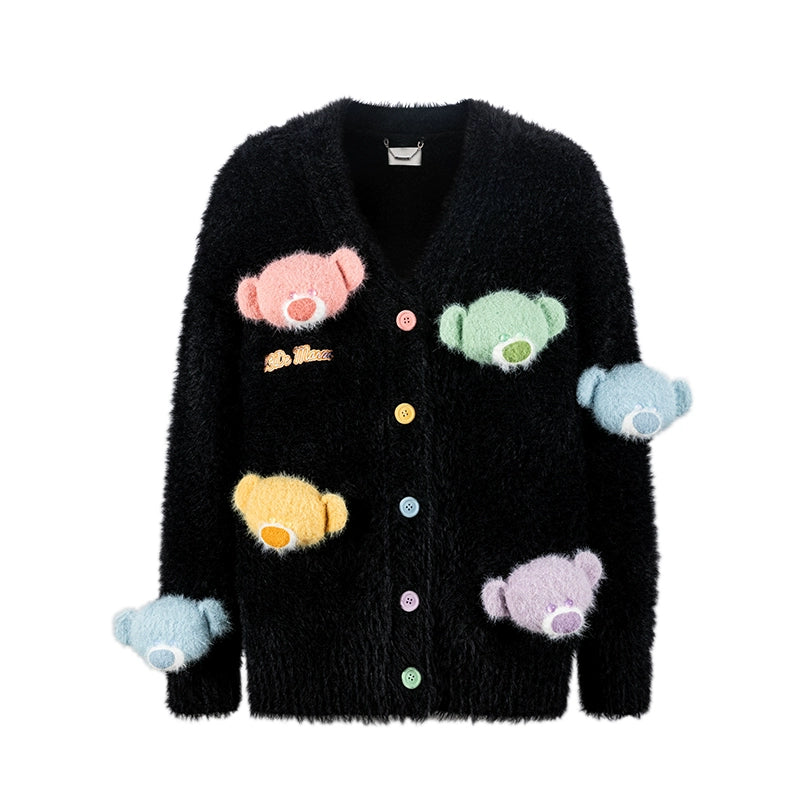 Doozoo Pastel Bear Cardigan