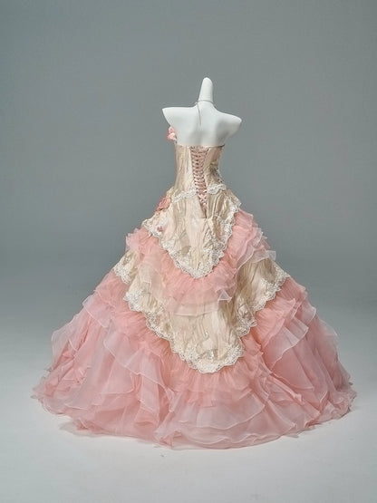 Floral Reverie “Bloom of Life” Layered Couture Gown