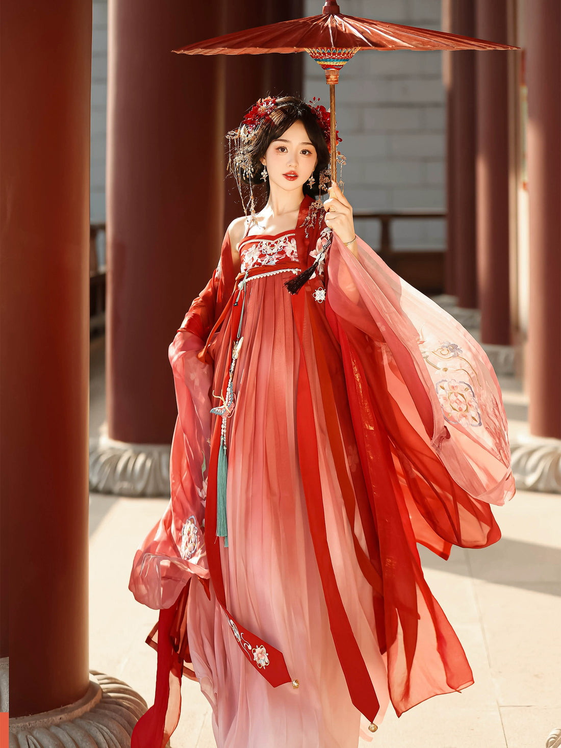 &quot;远山芙蓉&quot; Tang Dynasty Hanfu Set