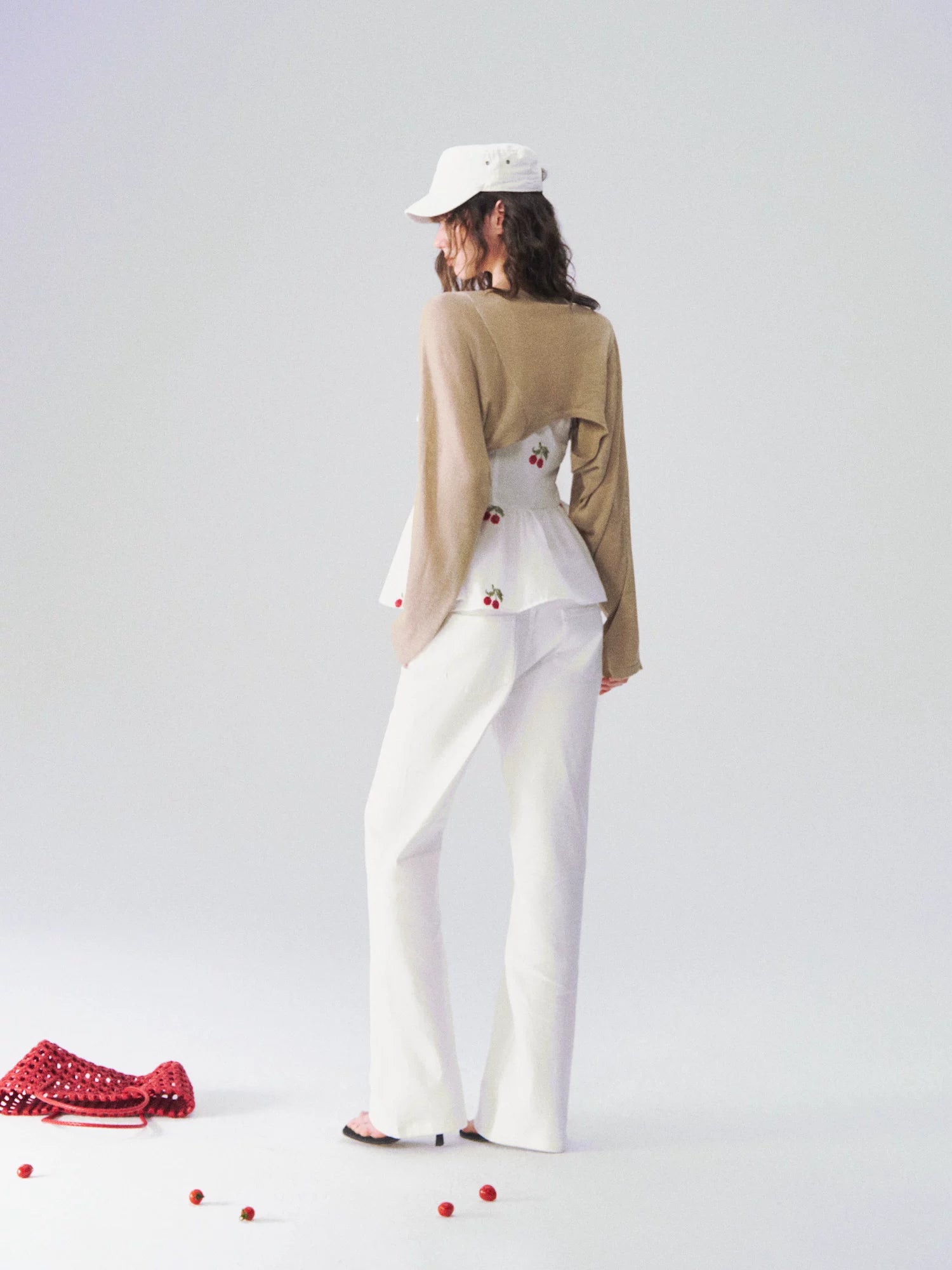 Cloud Stretch Straight-Leg White Denim Jeans