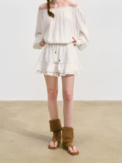 Cool and Relaxing Sun-protection Cover-up &amp; Skort Set