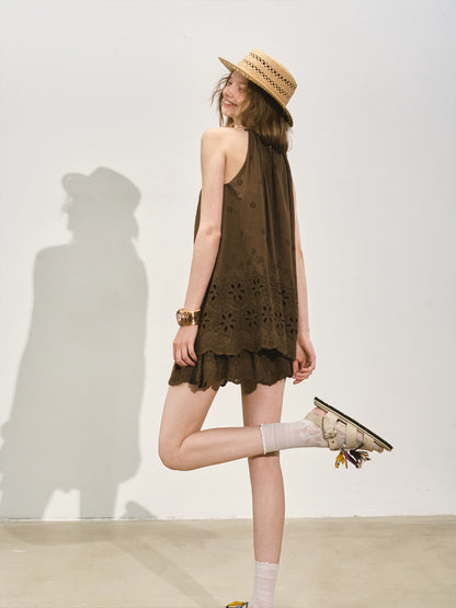 Vacation-Style Sleeveless Top &amp; Skirt Set - CHINASQUAD
