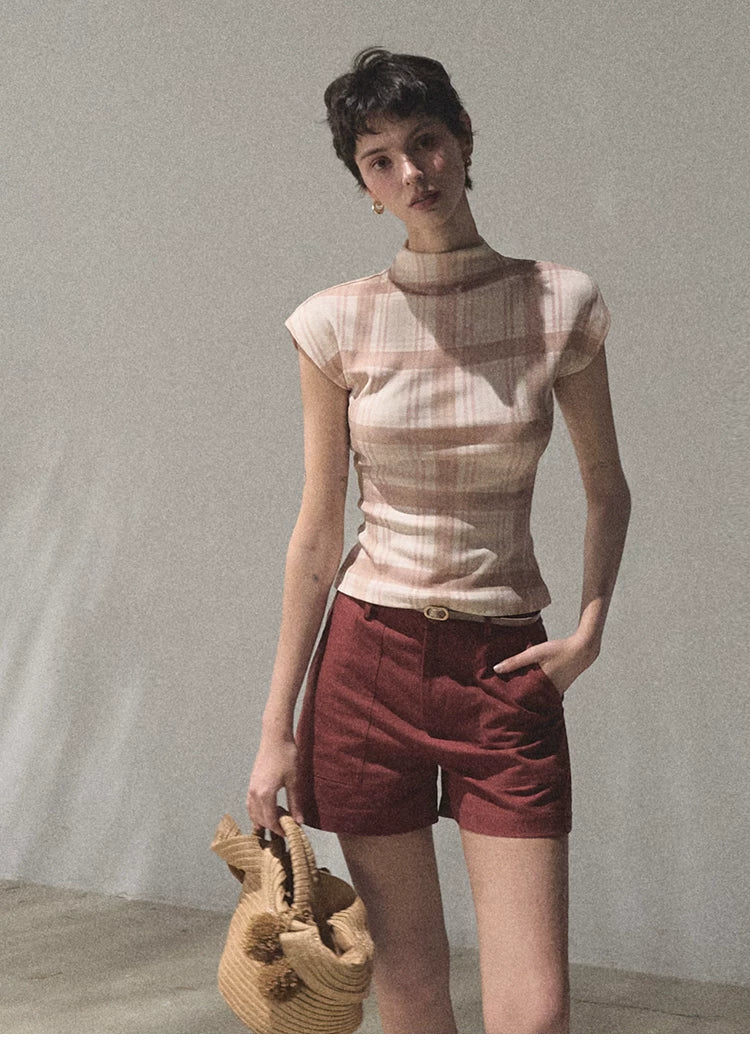 March Expansion Linen-Blend Tailored Shorts