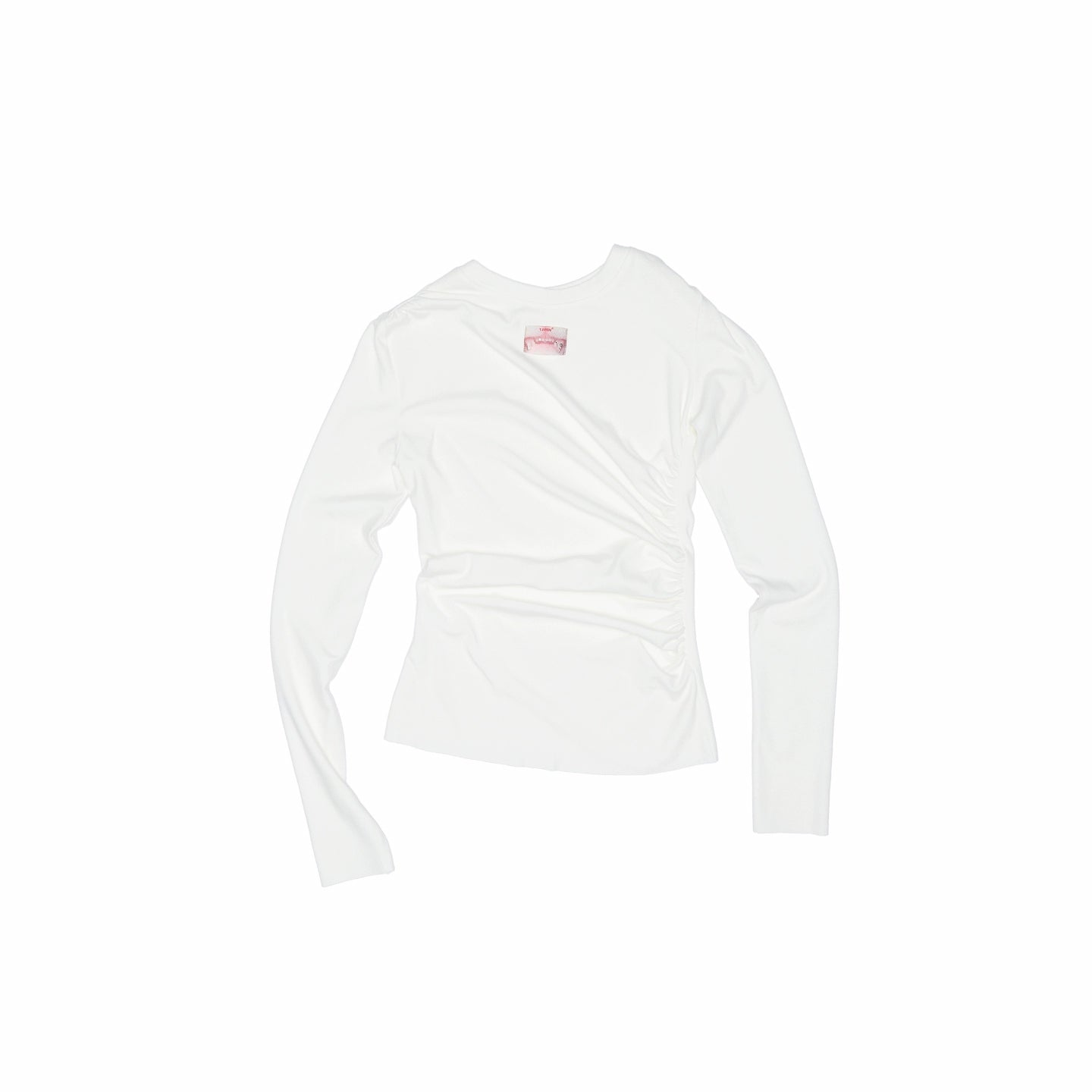 Ruched Long Sleeve Cropped T-shirt - CHINASQUAD