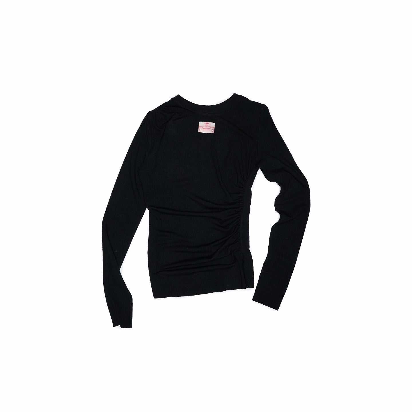 Ruched Long Sleeve Cropped T-shirt - CHINASQUAD