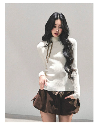 Velvet Touch Mock-Neck Knit Base Layer